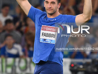 Leonardo Fabbri (ITA) competes in Shot Put Men during the IAAF Wanda Diamond League: Golden Gala Pietro Mennea at Olympic Stadium in Rome, I...