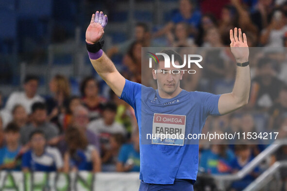 Leonardo Fabbri (ITA) competes in Shot Put Men during the IAAF Wanda Diamond League: Golden Gala Pietro Mennea at Olympic Stadium in Rome, I...