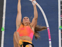 Angelica Moser (SUI) competes in Pole Vault Women during the IAAF Wanda Diamond League: Golden Gala Pietro Mennea at Olympic Stadium in Rome...