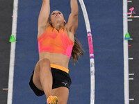 Angelica Moser (SUI) competes in Pole Vault Women during the IAAF Wanda Diamond League: Golden Gala Pietro Mennea at Olympic Stadium in Rome...