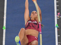 Elisa Molinarolo (ITA) competes in Pole Vault Women during the IAAF Wanda Diamond League: Golden Gala Pietro Mennea at Olympic Stadium in Ro...