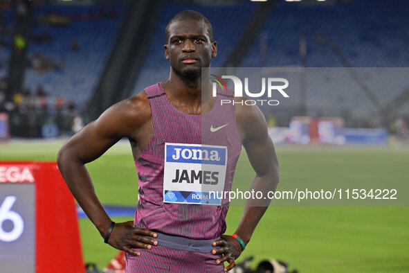 Kirani James (GRN) competes in the 400m Men during the IAAF Wanda Diamond League: Golden Gala Pietro Mennea at Olympic Stadium in Rome, Ital...