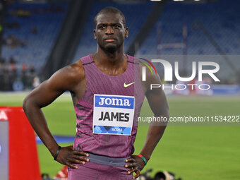 Kirani James (GRN) competes in the 400m Men during the IAAF Wanda Diamond League: Golden Gala Pietro Mennea at Olympic Stadium in Rome, Ital...