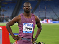 Kirani James (GRN) competes in the 400m Men during the IAAF Wanda Diamond League: Golden Gala Pietro Mennea at Olympic Stadium in Rome, Ital...