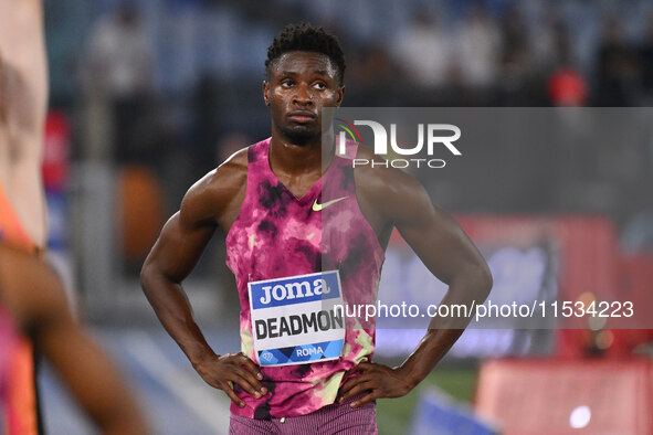 Bryce Deadmon (USA) competes in the 400m Men during the IAAF Wanda Diamond League: Golden Gala Pietro Mennea at Olympic Stadium in Rome, Ita...