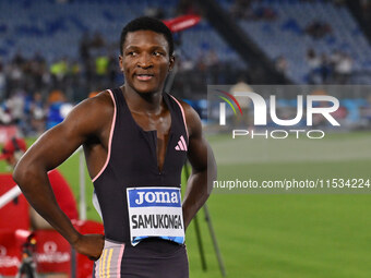 Muzala SAMUKONGA (ZAM) competes in the 400m Men during the IAAF Wanda Diamond League: Golden Gala Pietro Mennea at Olympic Stadium in Rome,...