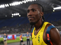 Andy Diaz Hernandez (ITA) competes in Triple Jump Men during the IAAF Wanda Diamond League: Golden Gala Pietro Mennea at Olympic Stadium in...