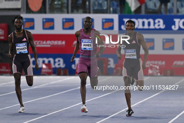 Muzala SAMUKONGA (ZAM) competes in the 400m Men during the IAAF Wanda Diamond League: Golden Gala Pietro Mennea at Olympic Stadium in Rome,...