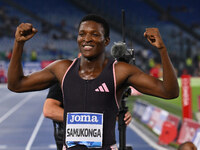 Muzala SAMUKONGA (ZAM) competes in the 400m Men during the IAAF Wanda Diamond League: Golden Gala Pietro Mennea at Olympic Stadium in Rome,...