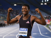 Muzala SAMUKONGA (ZAM) competes in the 400m Men during the IAAF Wanda Diamond League: Golden Gala Pietro Mennea at Olympic Stadium in Rome,...