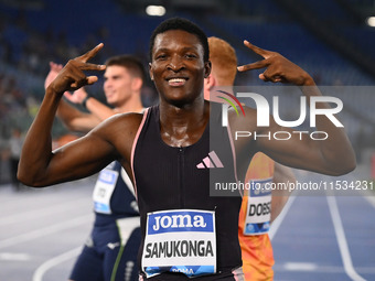 Muzala SAMUKONGA (ZAM) competes in the 400m Men during the IAAF Wanda Diamond League: Golden Gala Pietro Mennea at Olympic Stadium in Rome,...