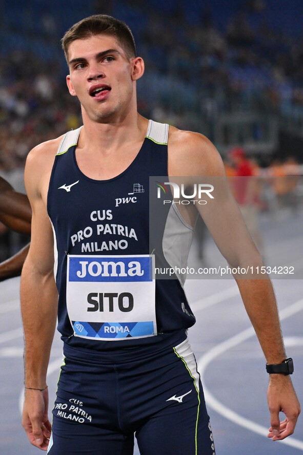 Luca SITO (ITA) competes in the 400m Men during the IAAF Wanda Diamond League: Golden Gala Pietro Mennea at Olympic Stadium in Rome, Italy,...