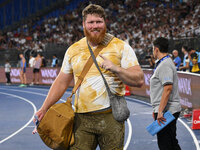 Ryan Crouser (USA) competes in Shot Put Men during the IAAF Wanda Diamond League: Golden Gala Pietro Mennea at Olympic Stadium in Rome, Ital...