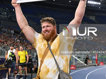 Ryan Crouser (USA) competes in Shot Put Men during the IAAF Wanda Diamond League: Golden Gala Pietro Mennea at Olympic Stadium in Rome, Ital...