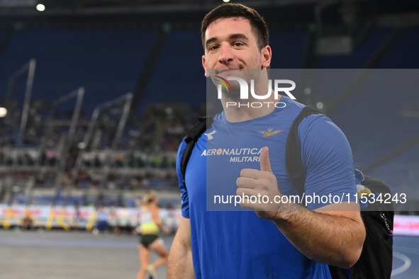 Leonardo Fabbri (ITA) competes in Shot Put Men during the IAAF Wanda Diamond League: Golden Gala Pietro Mennea at Olympic Stadium in Rome, I...