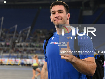 Leonardo Fabbri (ITA) competes in Shot Put Men during the IAAF Wanda Diamond League: Golden Gala Pietro Mennea at Olympic Stadium in Rome, I...