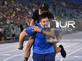 Leonardo Fabbri (ITA) and Gianmarco Tamberi (ITA) participate in the IAAF Wanda Diamond League: Golden Gala Pietro Mennea at Olympic Stadium...