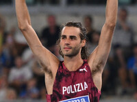 Gianmarco Tamberi (ITA) competes in the high jump during the IAAF Wanda Diamond League: Golden Gala Pietro Mennea at Olympic Stadium in Rome...