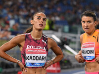 Dalia Kaddari (ITA) competes in the 200m Women during the IAAF Wanda Diamond League: Golden Gala Pietro Mennea at Olympic Stadium in Rome, I...