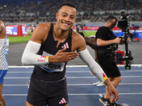 Sasha ZHOYA (FRA) competes in the 110m Hurdles Men during the IAAF Wanda Diamond League: Golden Gala Pietro Mennea at Olympic Stadium in Rom...