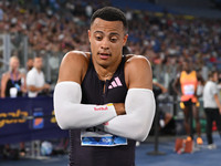 Sasha ZHOYA (FRA) competes in the 110m Hurdles Men during the IAAF Wanda Diamond League: Golden Gala Pietro Mennea at Olympic Stadium in Rom...