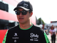 Zhou Guanyu of Kick Sauber before the Formula 1 Italian Grand Prix at Autodromo Nazionale di Monza in Monza, Italy on September 1, 2024. (