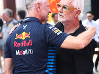 Jonathan Wheatley and Flavio Briatore before the Formula 1 Italian Grand Prix at Autodromo Nazionale di Monza in Monza, Italy on September 1...