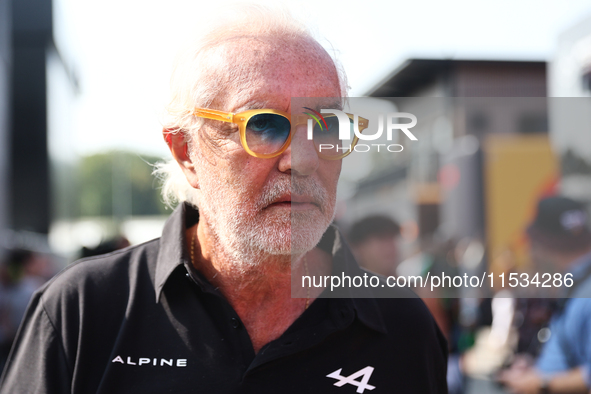 Flavio Briatore before the Formula 1 Italian Grand Prix at Autodromo Nazionale di Monza in Monza, Italy on September 1, 2024. 