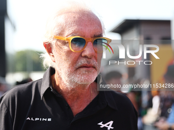 Flavio Briatore before the Formula 1 Italian Grand Prix at Autodromo Nazionale di Monza in Monza, Italy on September 1, 2024. (