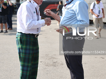 Jackie Stewart and Jacky Ickx before the Formula 1 Italian Grand Prix at Autodromo Nazionale di Monza in Monza, Italy on September 1, 2024....