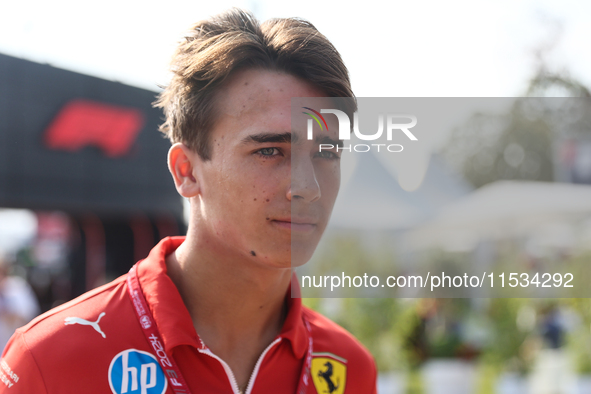 Dino Beganovic before the Formula 1 Italian Grand Prix at Autodromo Nazionale di Monza in Monza, Italy on September 1, 2024. 