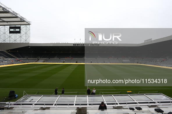 A general view of St James' Park during the Premier League match between Newcastle United and Tottenham Hotspur at St. James's Park in Newca...