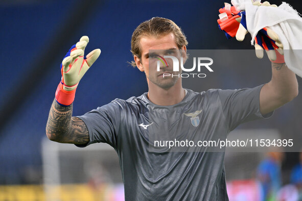 Ivan Provedel of S.S. Lazio during the 3rd day of the Serie A Championship between S.S. Lazio and A.C. Milan at the Olympic Stadium in Rome,...