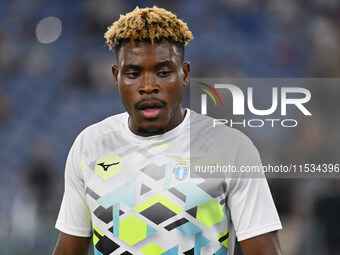 Fisayo Dele-Bashiru of S.S. Lazio during the 3rd day of the Serie A Championship between S.S. Lazio and A.C. Milan at the Olympic Stadium in...