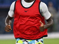 Boulaye Dia of S.S. Lazio during the 3rd day of the Serie A Championship between S.S. Lazio and A.C. Milan at the Olympic Stadium in Rome, I...