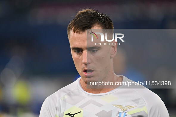 Patric of S.S. Lazio during the third day of the Serie A Championship between S.S. Lazio and A.C. Milan at the Olympic Stadium in Rome, Ital...