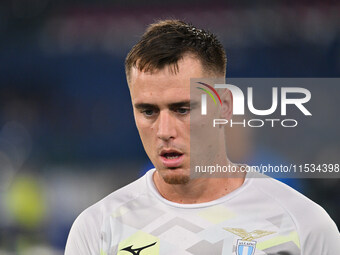 Patric of S.S. Lazio during the third day of the Serie A Championship between S.S. Lazio and A.C. Milan at the Olympic Stadium in Rome, Ital...