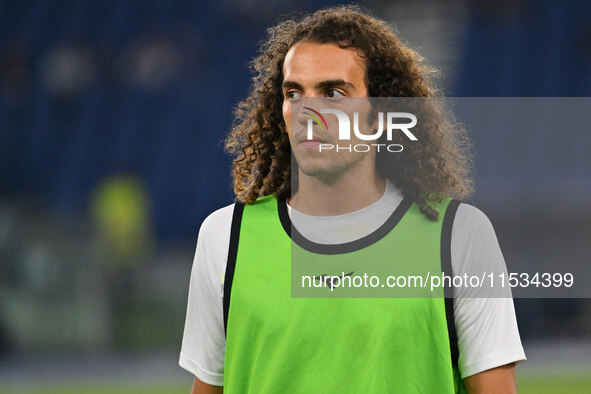 Matteo Guendouzi of S.S. Lazio during the 3rd day of the Serie A Championship between S.S. Lazio and A.C. Milan at the Olympic Stadium in Ro...