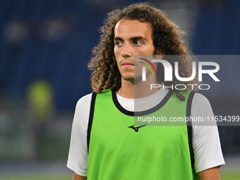 Matteo Guendouzi of S.S. Lazio during the 3rd day of the Serie A Championship between S.S. Lazio and A.C. Milan at the Olympic Stadium in Ro...