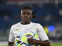 Loum Tchaouna of S.S. Lazio during the 3rd day of the Serie A Championship between S.S. Lazio and A.C. Milan at the Olympic Stadium in Rome,...