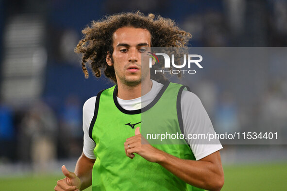 Matteo Guendouzi of S.S. Lazio during the 3rd day of the Serie A Championship between S.S. Lazio and A.C. Milan at the Olympic Stadium in Ro...