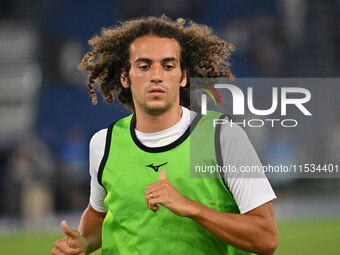 Matteo Guendouzi of S.S. Lazio during the 3rd day of the Serie A Championship between S.S. Lazio and A.C. Milan at the Olympic Stadium in Ro...