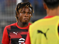 Samuel Chukwueze of A.C. Milan during the third day of the Serie A Championship between S.S. Lazio and A.C. Milan at the Olympic Stadium in...