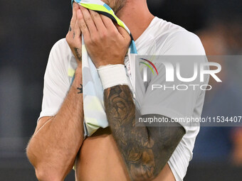 Gaetano Castrovilli of S.S. Lazio during the 3rd day of the Serie A Championship between S.S. Lazio and A.C. Milan at the Olympic Stadium in...