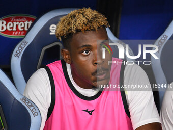 Fisayo Dele-Bashiru of S.S. Lazio during the 3rd day of the Serie A Championship between S.S. Lazio and A.C. Milan at the Olympic Stadium in...