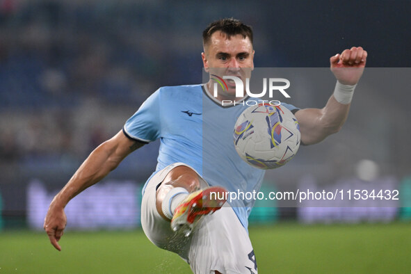 Patric of S.S. Lazio during the third day of the Serie A Championship between S.S. Lazio and A.C. Milan at the Olympic Stadium in Rome, Ital...