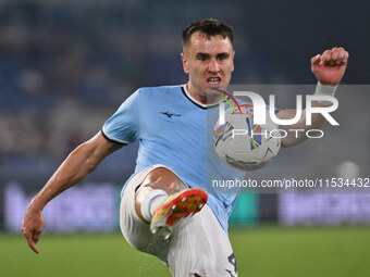 Patric of S.S. Lazio during the third day of the Serie A Championship between S.S. Lazio and A.C. Milan at the Olympic Stadium in Rome, Ital...