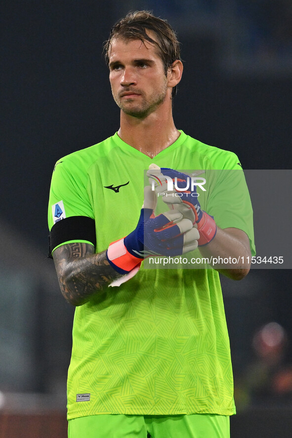 Ivan Provedel of S.S. Lazio during the 3rd day of the Serie A Championship between S.S. Lazio and A.C. Milan at the Olympic Stadium in Rome,...