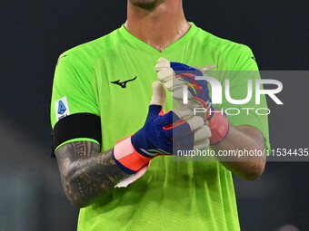 Ivan Provedel of S.S. Lazio during the 3rd day of the Serie A Championship between S.S. Lazio and A.C. Milan at the Olympic Stadium in Rome,...