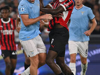 Patric of S.S. Lazio and Youssouf Fofana of A.C. Milan during the 3rd day of the Serie A Championship between S.S. Lazio and A.C. Milan at t...